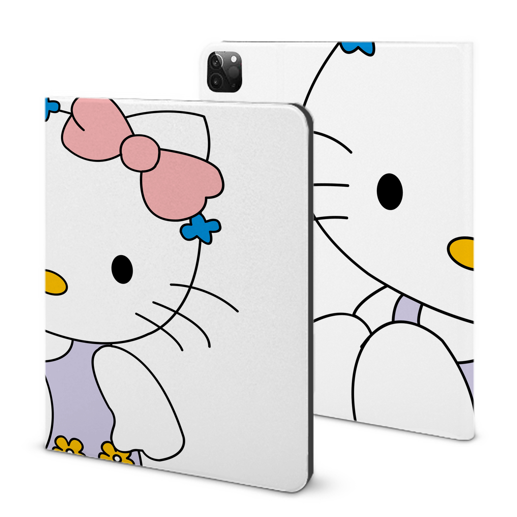（画像用） Hello Kitty ハローキティ IPadケース ペンホルダー付き ブックスタイルデザイン